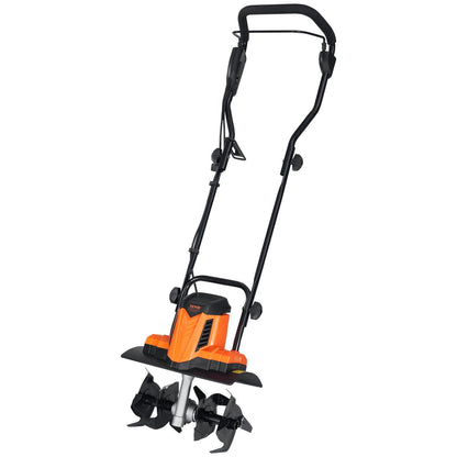 VEVOR 10 Amp Electric Tiller, 14" Tilling Width 3.94" Tilling Depth Corded Electric Tiller/Cultivator, Steel Mn Tines, Rototiller for Garden Lawn Soil Digging - Discount Msrp 