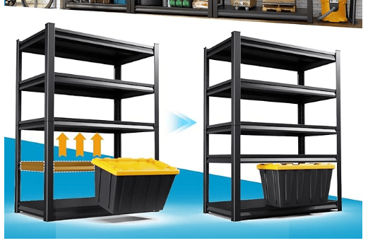 72" H Garage Shelving Unit, Garage Storage Shelves 2500LBS Heavy Duty Shelving, Adjustable 5 Tier Metal Shelving Utility Shelf, Storage Rack for Industrial, Warehouse, Basement (16" D*36" W*72" H) - Discount Msrp 