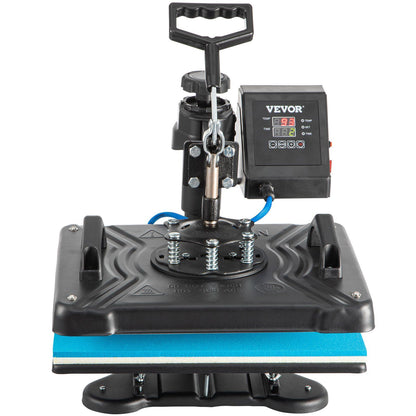 VEVOR Heat Press Machine, 12X15 Inch 6 in 1 Combo Digital Multifunctional Sublimation Heat Transfer Machine, 360 Degree Rotation Swing Away Heat Press for Printing T Shirts Hat Mug Cap Plate 1050W - Discount Msrp 