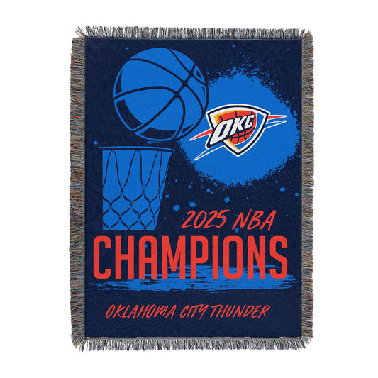 Oklahoma City Thunder NBA Victors Woven Tapestry 48 x 60 inches - Discount Msrp 