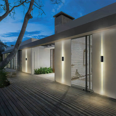 LED Waterproof Outdoor Beam Wall Light, Outdoor Landscape Lights, Minimalist Style Garden Patio Back Yard Front Door Wall Lamp - Discount Msrp 