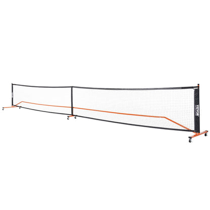 VEVOR Pickleball Net Set, 22FT Regulation Size Portable Pickleball System with Carrying Bag, Balls, and Wheels, Weather Resistant Steady Metal Frame & Strong PE Net, for Outdoor Backyard Driveway - Discount Msrp 