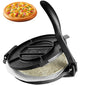 VEVOR Tortilla Press, 10 Inch Tortilla and Roti Maker, Cast Iron Heavy Duty Tortilladora Press, Pre-Seasoned Pataconera Maker with 100 Pcs Parchment Paper, Dough Maker for Flour Tortilla, Tawa, Silver - Discount Msrp 