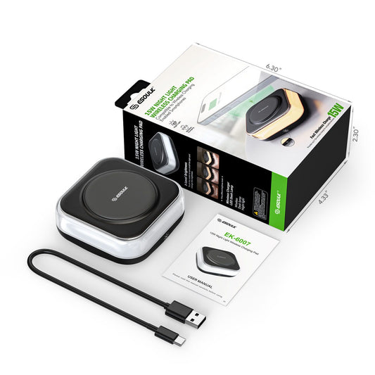 Light + Power + Sleep Wireless Charger - Discount Msrp 
