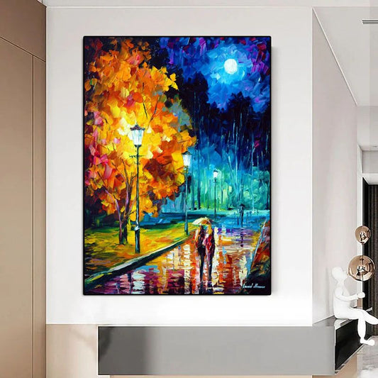 Hand Painted 3D Knife Painting Abstract Flower Oil Painting On Canvas Art Wall Adornment Pictures For Living Room Home Decor - Discount Msrp 