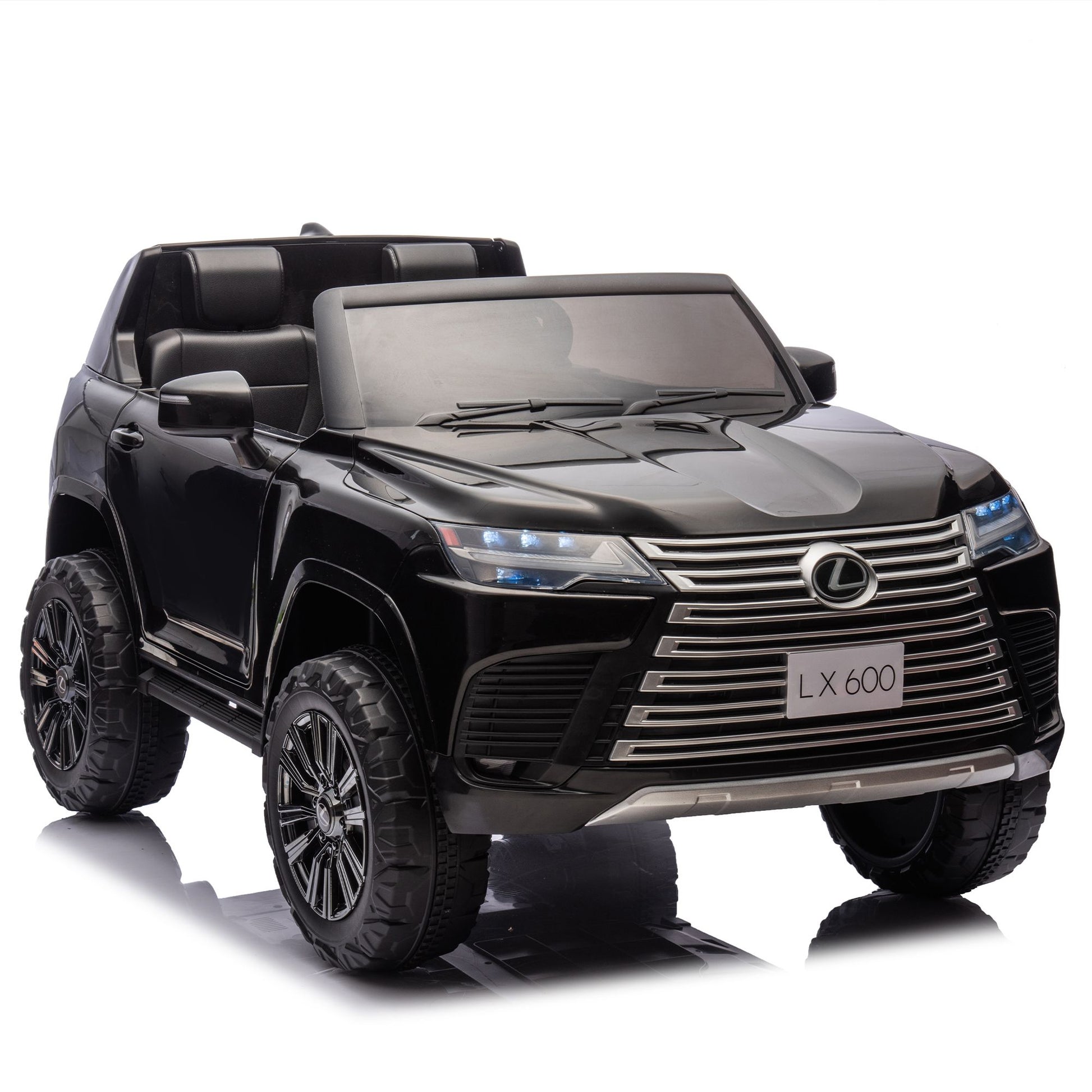 Licensed LEXUS LX600 24V Two-seater XXL Kids Ride On Car W/Parents Control,Seat width 20 inches,2WD,Four-wheel suspension,Bluetooth,MP3,Music,Power display,Speeds 1.86-3.11MPH For Kids. - Discount Msrp 