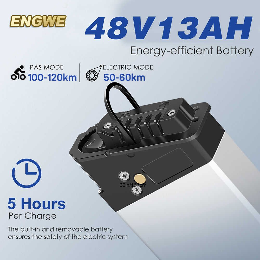 ENGWE EP-2PRO 48V13Ah 45km/h 20 Inch Fat Tire 750W Mountain Electric Bicycle - Discount Msrp 