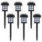 Free shipping 6pcs White LED Solar Lantern Torch Light Garden Landscape Lighting YJ - Discount Msrp 