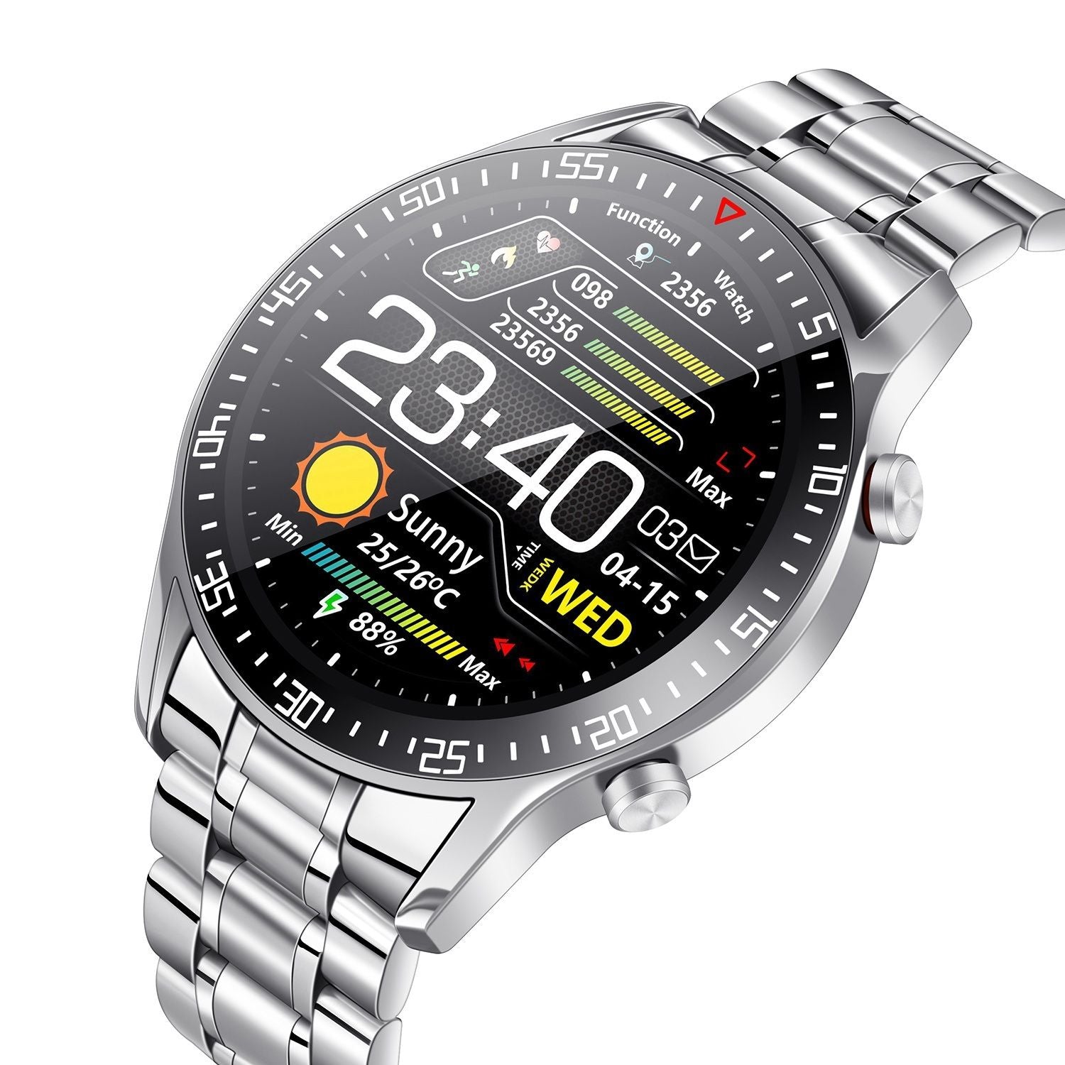 Wireless Smart Watch Fitness Tracker IP68 Waterproof Sport Bracelet - Discount Msrp 