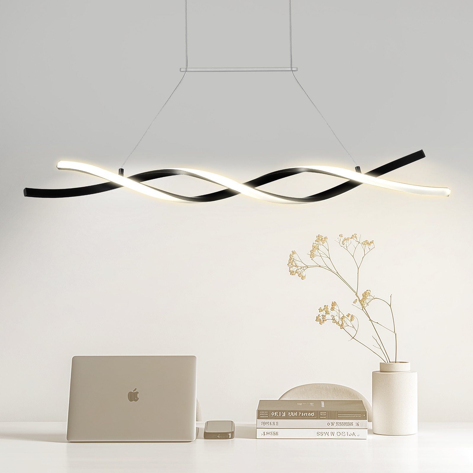 VEVOR Modern Chandelier Light Fixtures Dimmable LED Pendant Light Remote Control - Discount Msrp 