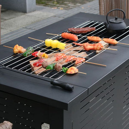 fire pit multifunctional chinese hibachi cooking tea bbq grill patio grill stove table outdoor furniture heating patio - Discount Msrp 