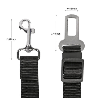2Pcs Pet Dog Seat Belt Leash Adjustable Pet Dog Cat Safety Leads Harness - Discount Msrp 