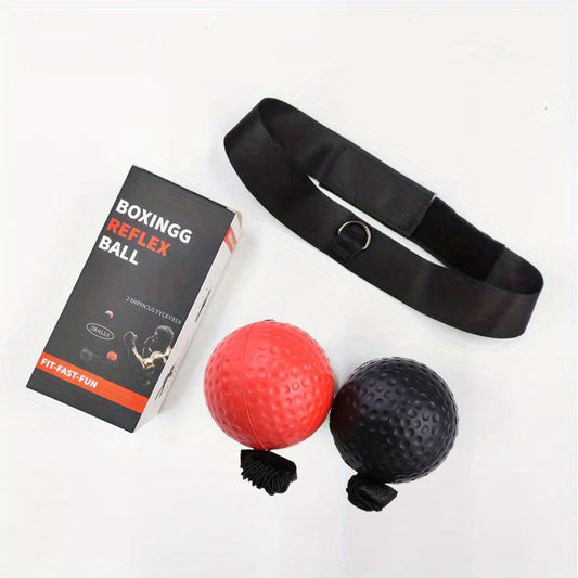 3pcs Boxing Reflex Ball Set - Improve Reaction Speed & Hand-Eye Coordination - Perfect Training Equipment for Home Boxing - Discount Msrp 