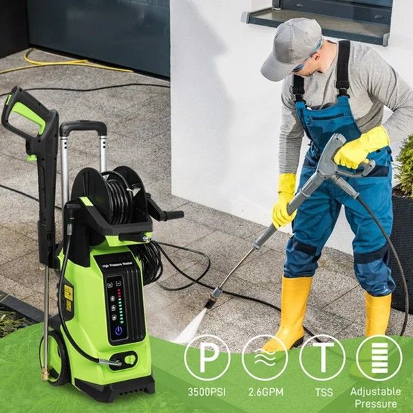 110V,3800PSI 102A 110V,3800PSI,1800W high pressure cleaner Green - Discount Msrp 