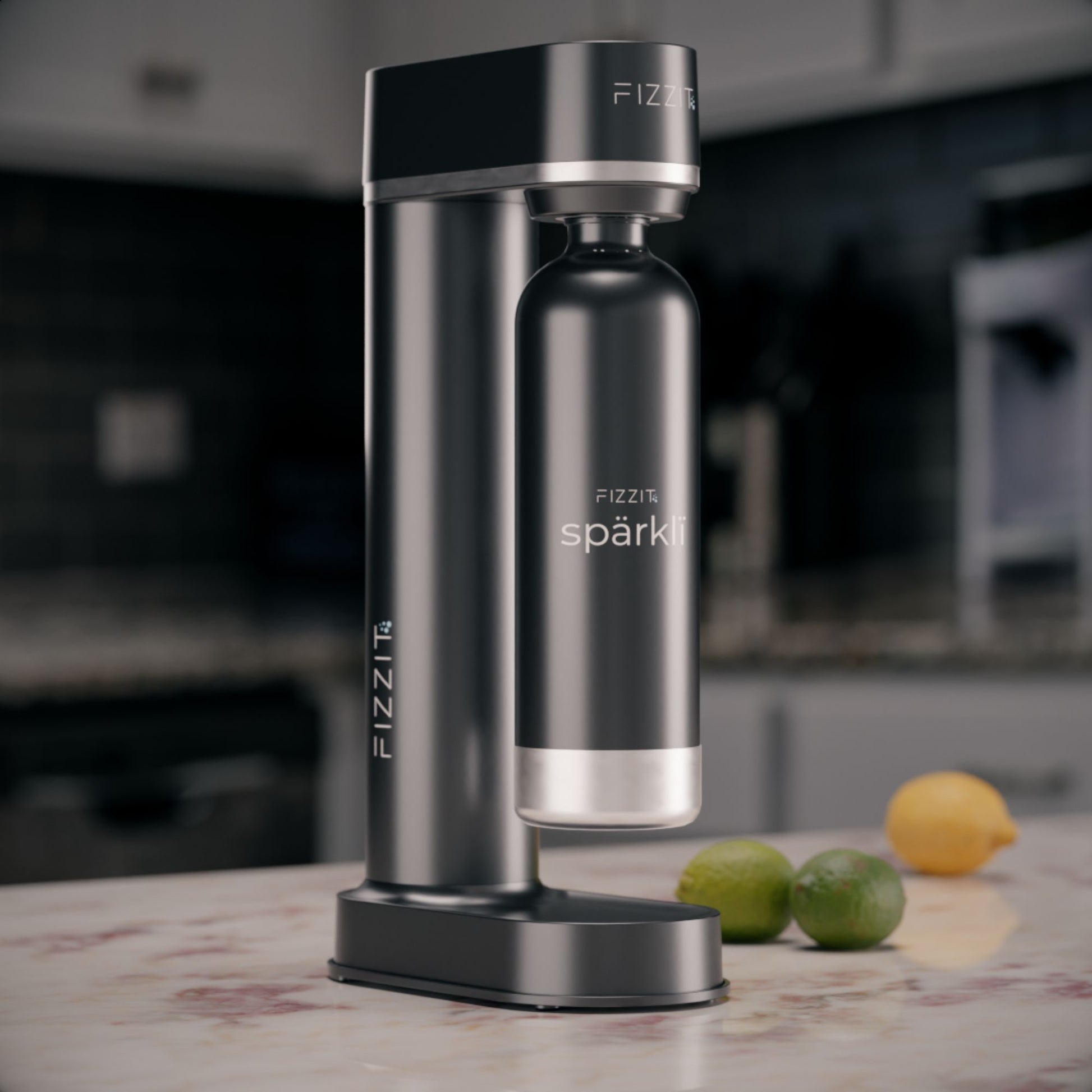 FIZZIT™ Spärklï Carbonated Water Soda Maker with Stainless Steel Bottle – Eco-Friendly, Dishwasher Bottles - Sparkling Water Maker - Discount Msrp 