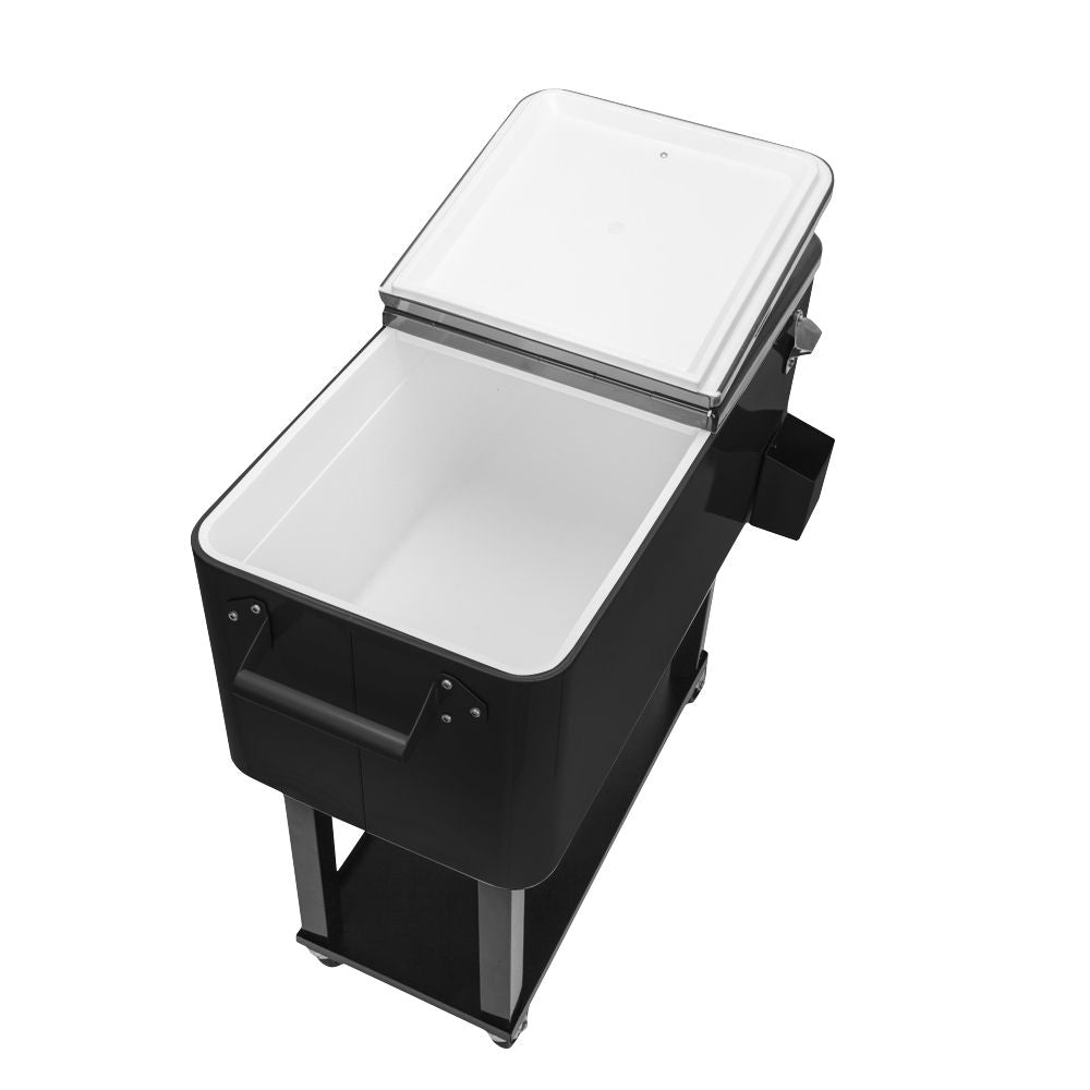 80Qt Black Box Black Square Foot Tube With Drain Pipe Freezer Incubator - Discount Msrp 