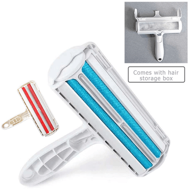 Pet Hair Roller Remover Lint Brush 2-Way Dog Cat Comb Tool Convenient Cleaning Dog Cat Fur Brush Base Home Furniture Sofa Clothe XH - Discount Msrp 