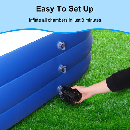 Inflatable Pool for Kids and Adults, 120" X 72" X 22" Oversized Thickened Family Swimming Pool - Discount Msrp 