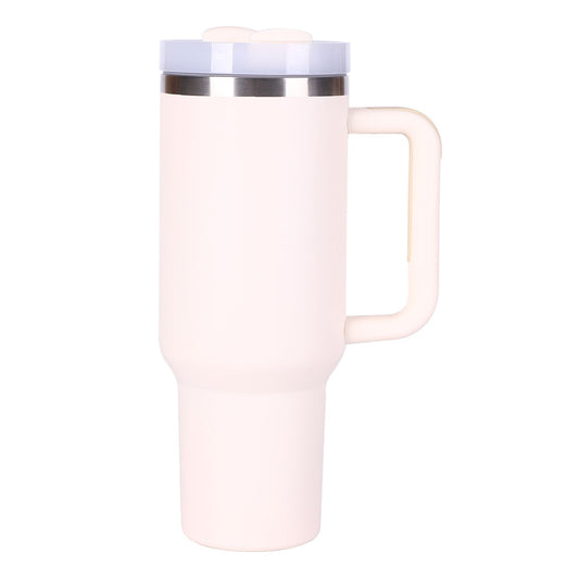 40oz V2 large capacity tumbler, With Handle And Straw Lid, Insulated Reusable Stainless Steel Water Bottles Travel Mug Coffee Cup car cup water cup For Men Women Outdoor Camping Driving, gift - Discount Msrp 