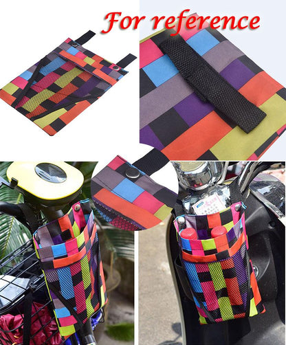Bike Handlebar Bag Bicycle Front Frame Storage Bag Slim Portable Cycling Rack Pack, Pink - Discount Msrp 