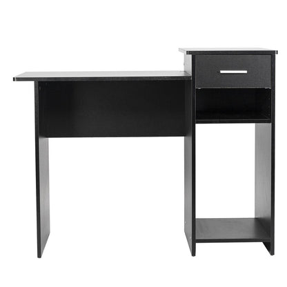 High-quality Integrated Melamine Board Computer Desk with Drawer Black RT - Discount Msrp 