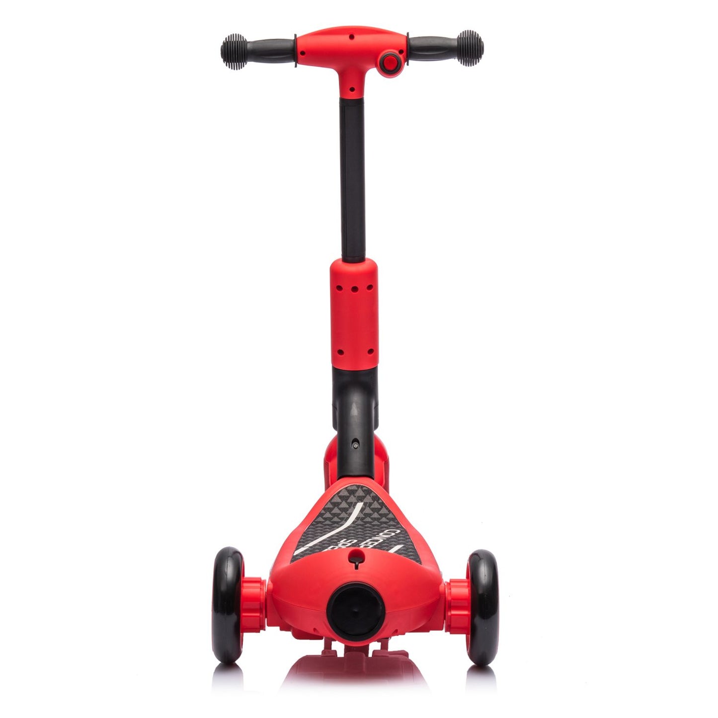 2in1 Kids Ride On Three-Wheel Electric Scooter,Tail Color Lights W/Spray,Wider Pedal,PU Wheels For Effective Floor Protection,Independent Light Switch With Music,One Button Acceleration For Kids 3+ - Discount Msrp 