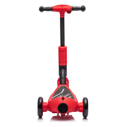 2in1 Kids Ride On Three-Wheel Electric Scooter,Tail Color Lights W/Spray,Wider Pedal,PU Wheels For Effective Floor Protection,Independent Light Switch With Music,One Button Acceleration For Kids 3+ - Discount Msrp 