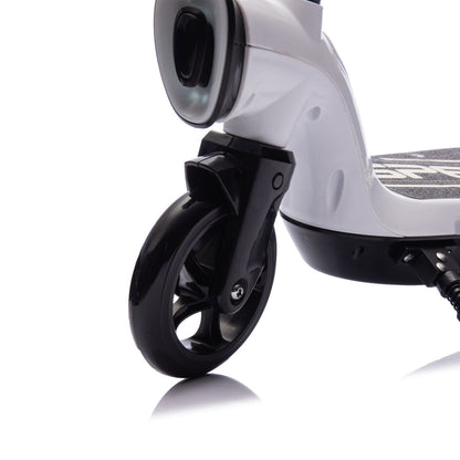 Kids Ride On Electric Scooter With Kickstand,Scooter Bell,Faster Speed And Longer Usage Time,Rear Brake,Wider Pedal,Non-Slip Handle,Colorful LED Lights,5.59-6.84 MPH For Kids 6+. - Discount Msrp 