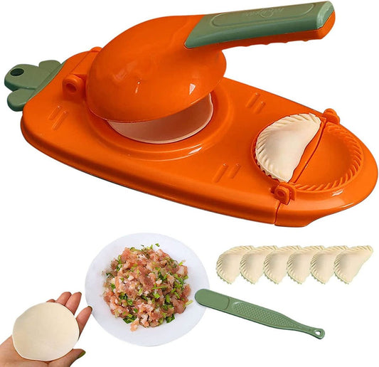2-in-1 Manual Dough Press. Dumpling Empanada Pastries Maker - Discount Msrp 