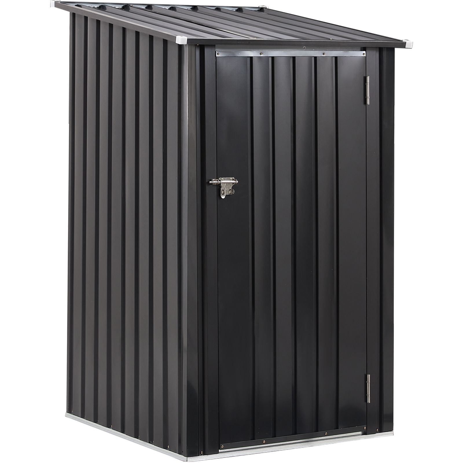 Outdoor Storage Shed, 3 x 3 FT Metal Steel Garden Shed with Single Lockable Door, Small Shed Outdoor Steel Utility Tool Shed for Backyard Patio Garden Lawn - Discount Msrp 