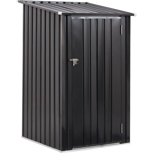 Outdoor Storage Shed, 3 x 3 FT Metal Steel Garden Shed with Single Lockable Door, Small Shed Outdoor Steel Utility Tool Shed for Backyard Patio Garden Lawn - Discount Msrp 