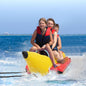 3-Person Inflatable Banana Boat with Electric Air Pump Carrying Bag and Repair Kit - Discount Msrp 