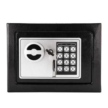 17E Home Use Electronic Password Steel Plate Safe Box Black - Discount Msrp 