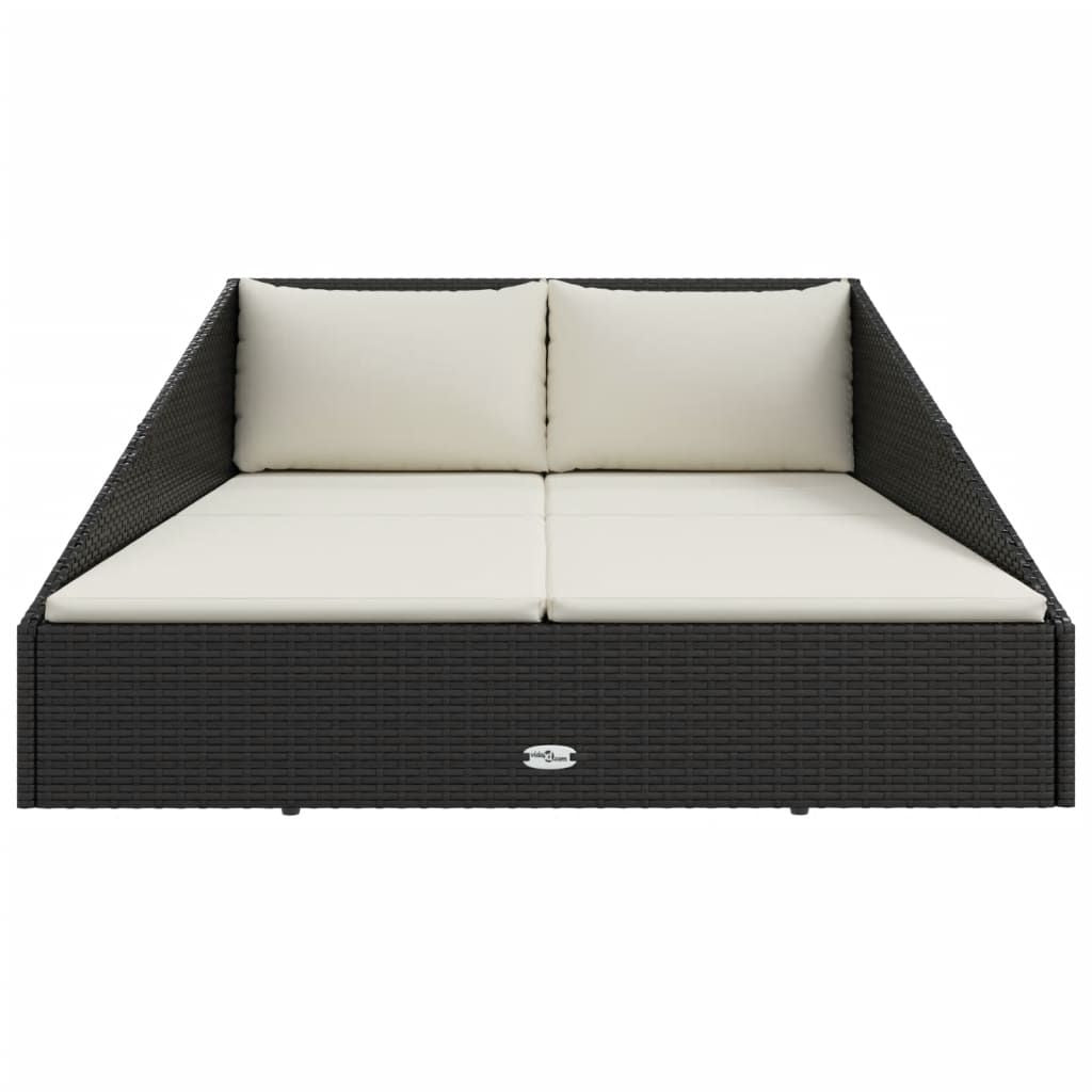 Garden Bed Black 43.3"x78.7" Poly Rattan - Discount Msrp 