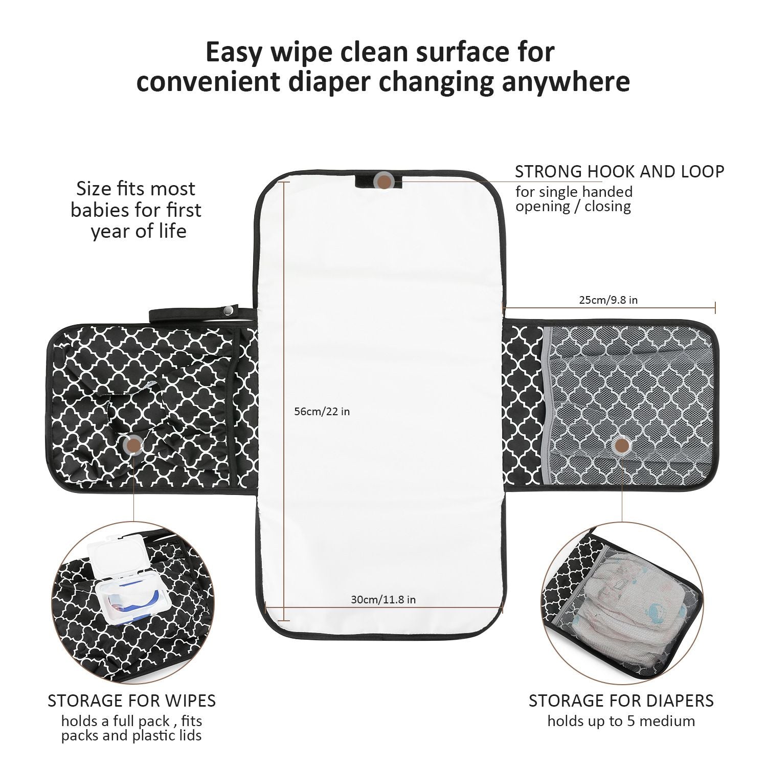 Baby changing diaper pad mother and baby travel portable waterproof diaper pad multifunctional wet wipes bag mommy bag accessories - Discount Msrp 