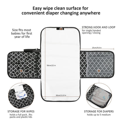 Baby changing diaper pad mother and baby travel portable waterproof diaper pad multifunctional wet wipes bag mommy bag accessories - Discount Msrp 
