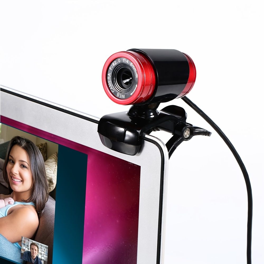High-definition Computer Wired Camera 480P ; Built-in Microphone USB; Plug And Play ; Driver-free ; Video Call ; Chat - Discount Msrp 