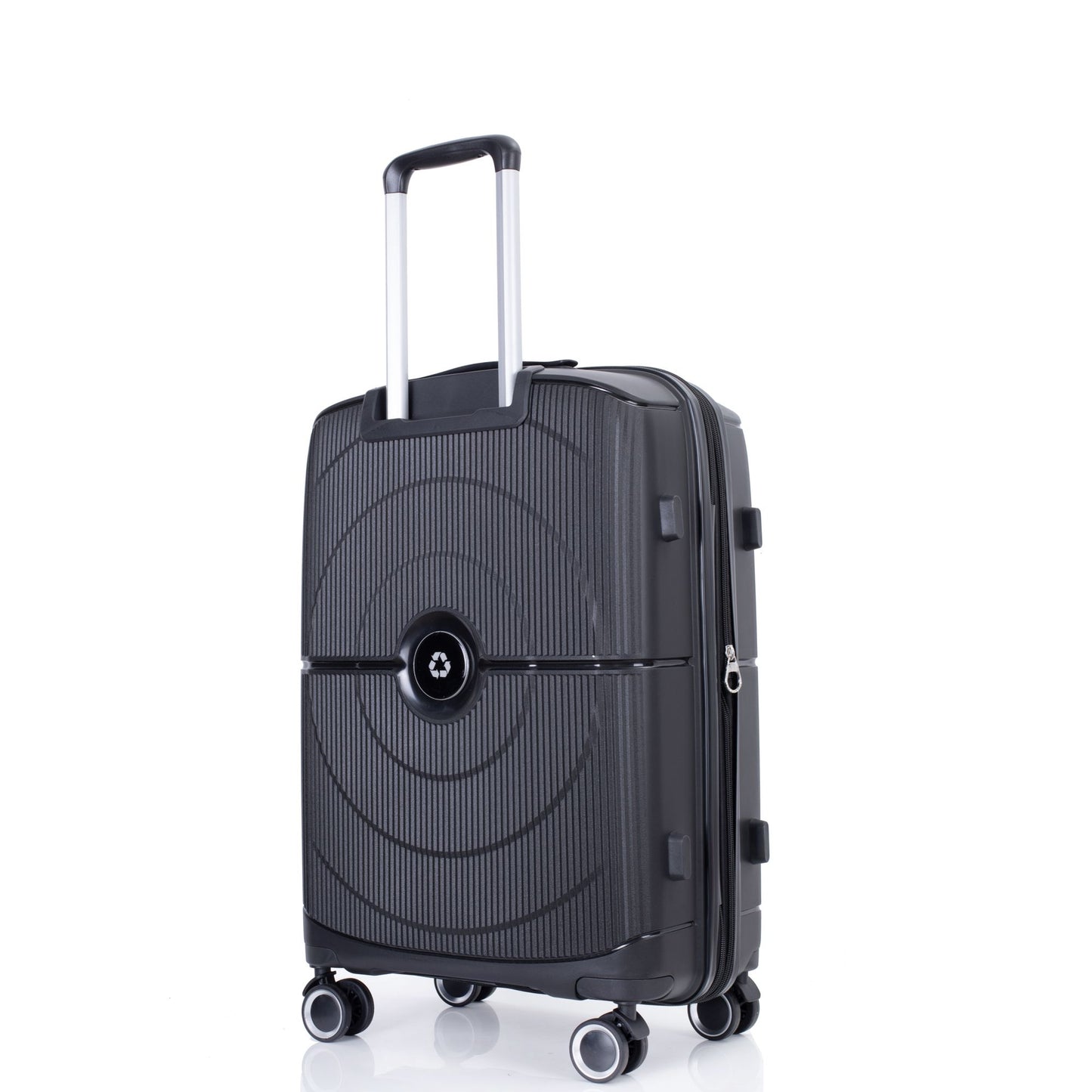 Expandable Hardshell Suitcase Double Spinner Wheels PP Luggage Sets Lightweight Durable Suitcase with TSA Lock,3-Piece Set (20/24/28) ,Black - Discount Msrp 
