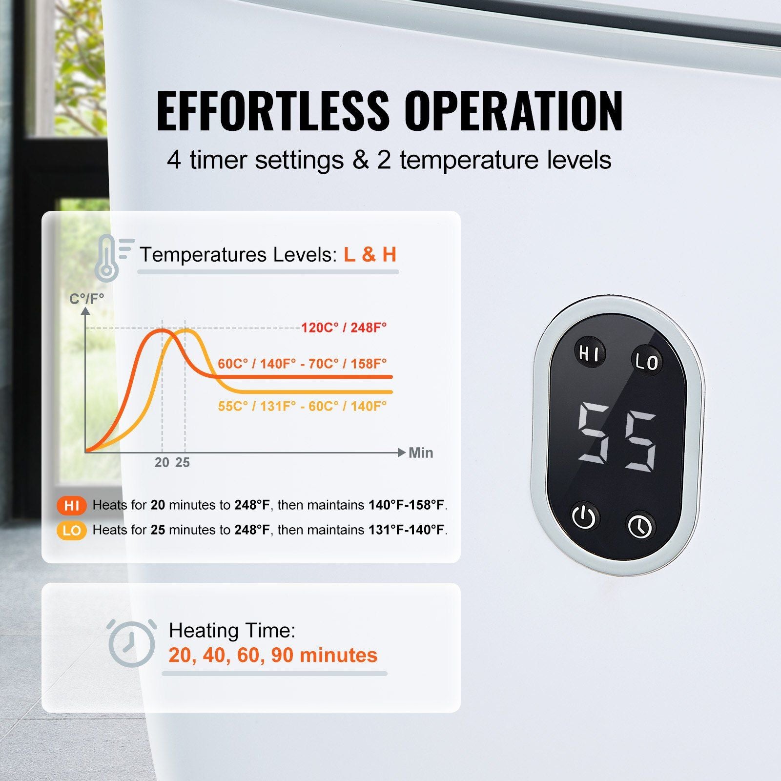 VEVOR Towel Warmer 25L, Towel Warmer Bucket with 2 Heating Modes, 20/40/60/90 Min Auto Shut Off, Bottom Heating Columns, LED Screen, Large Towel Warmer for Bathroom, Spa, Bathrobe, Blanket & Pajama - Discount Msrp 