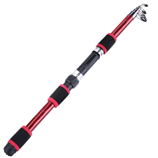 Sougayilang Travel Telescopic Fishing Rod Glass Fiber Fishing Pole - Discount Msrp 