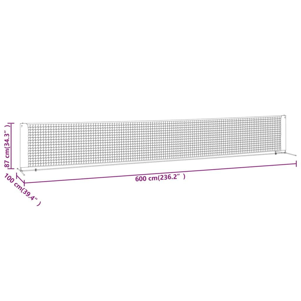 Tennis Net Black and Red 236.2"x39.4"x34.3" Polyester - Discount Msrp 