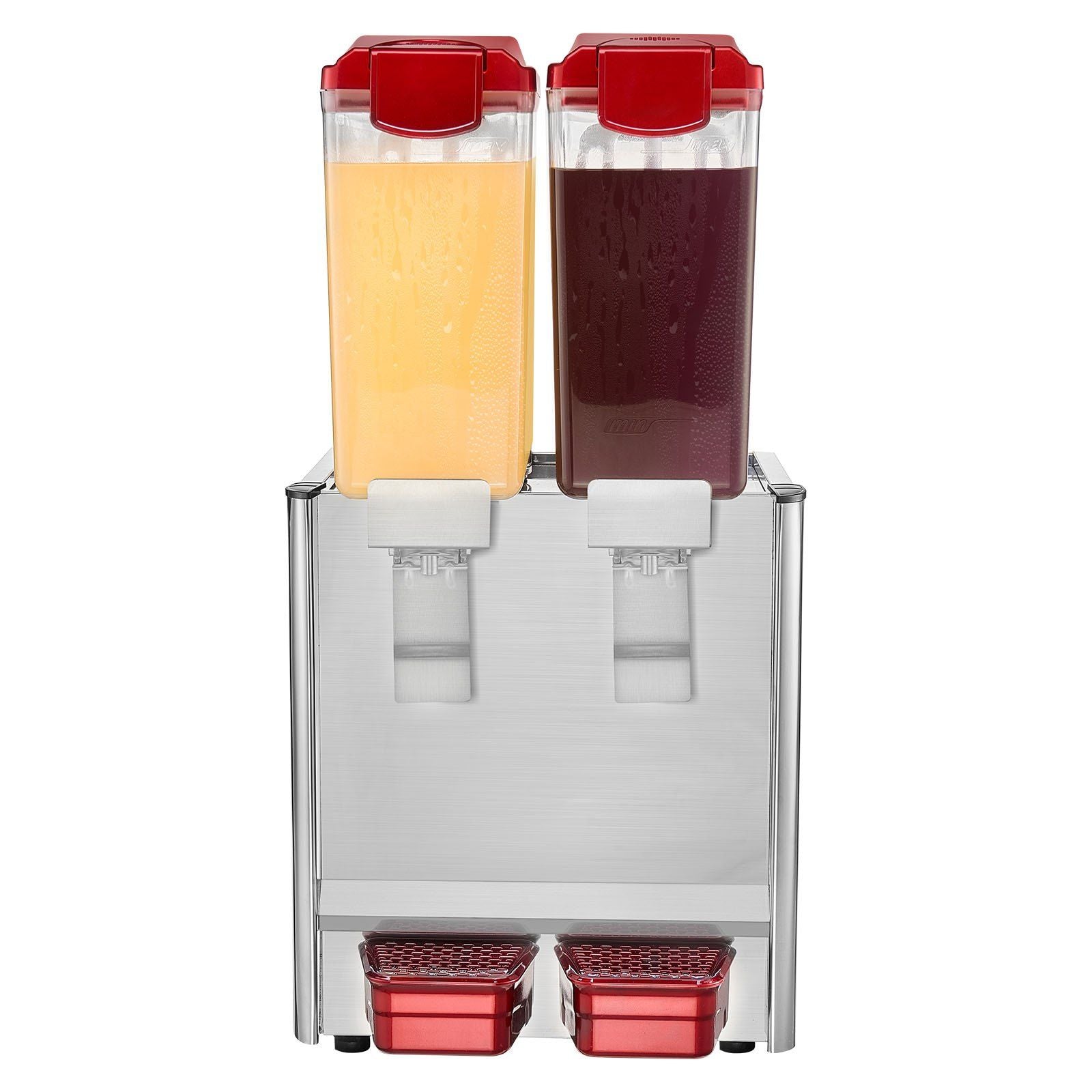 VEVOR Commercial Beverage Dispenser 10L x 2 Tanks Cold Juice Ice Drink Dispenser - Discount Msrp 