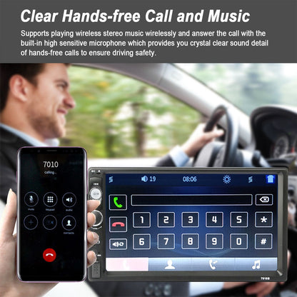 7 Inches Universal Wireless Car MP5 Player 1080P Video Player Stereo Audio FM Radio - Discount Msrp 