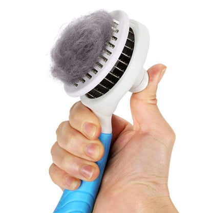 Cat Grooming Brush; Self Cleaning Slicker Brushes for Dogs Cats Pet Grooming Brush Tool Gently Removes Loose Undercoat; pet grooming - Discount Msrp 