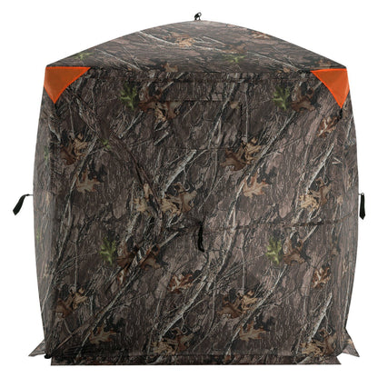 VEVOR Hunting Blind, 270° See Through Ground Blind, 2-3 Person Pop Up Deer Blind for Hunting with Carrying Bag, Portable Resilient Hunting Tent, One-Way See-Through Mesh for Turkey and Deer Hunting - Discount Msrp 
