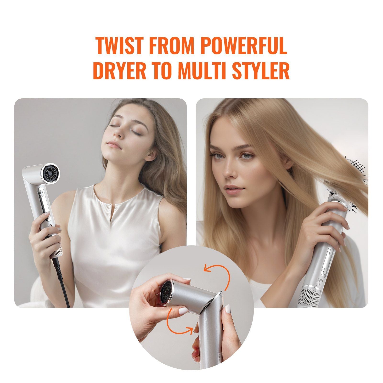 VEVOR Hair Dryer Brush 7-in-1 Professional Multi Styler for Drying Volumizing - Discount Msrp 