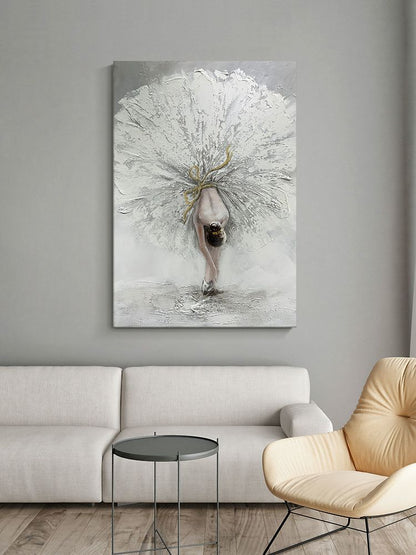 Hot sale Dancing Girl Oil Painting on Canvas Hand Painted abstract figure wall art picture for living room home decor - Discount Msrp 