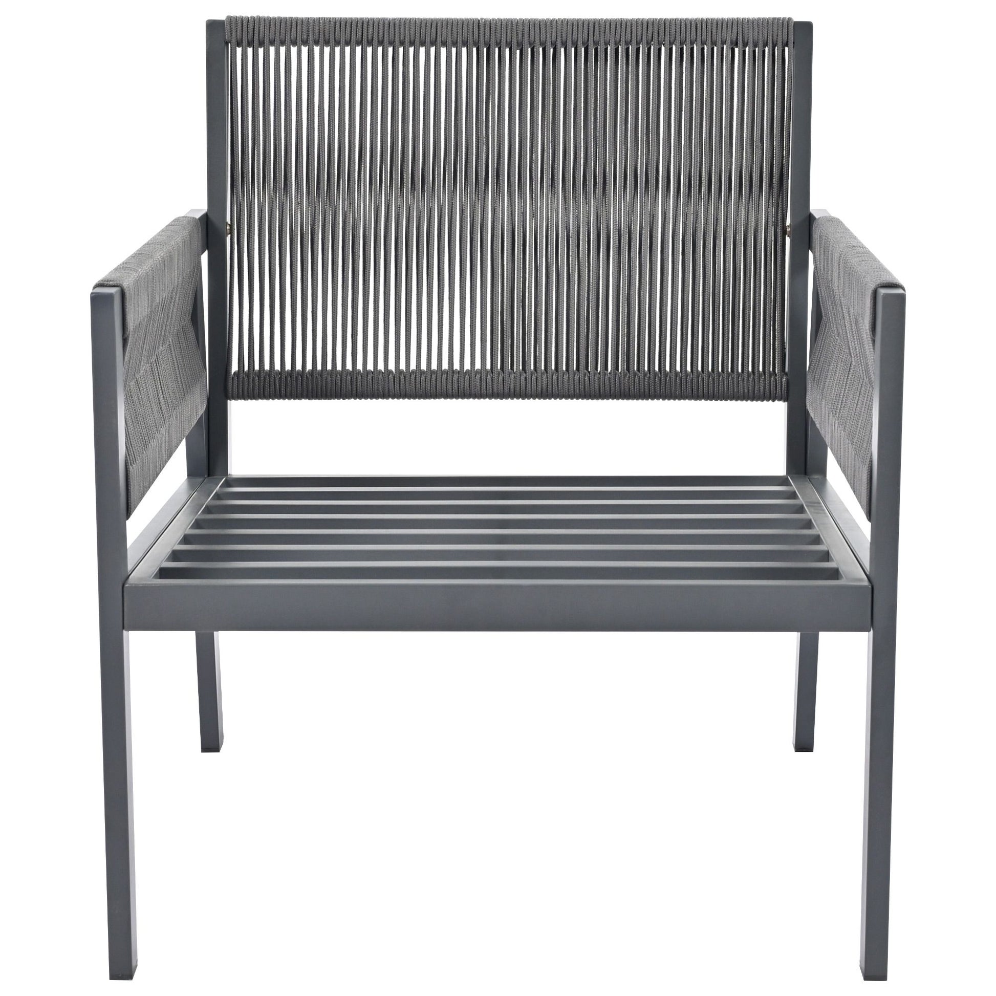 4-Piece Rope Patio Furniture Set, Outdoor Furniture with Tempered Glass Table, Patio Conversation Set Deep Seating with Thick Cushion for Backyard Porch Balcony - Discount Msrp 
