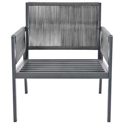 4-Piece Rope Patio Furniture Set, Outdoor Furniture with Tempered Glass Table, Patio Conversation Set Deep Seating with Thick Cushion for Backyard Porch Balcony - Discount Msrp 