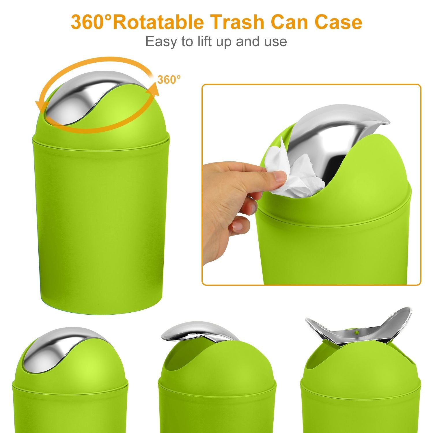 Bathroom Accessories Set 6 Pcs Bathroom Set Ensemble Complete Soap Dispenser Toothbrush Holder - Discount Msrp 
